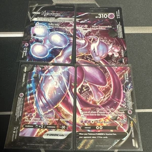 Mewtwo V-UNION [Set of 4] SWSH: Sword & Shield Promo Cards Holo NM - Picture 1 of 21