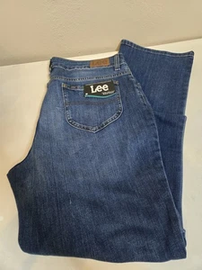 Lee Jeans Women's Bootcut Size 18 Dark Blue Mid Rise Regular Fit NWT - Picture 1 of 10