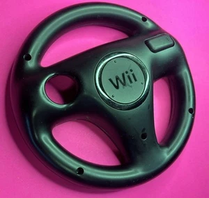 Nintendo Wii OEM Steering Wheel Black👀 - Picture 1 of 5