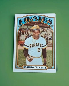 1972 Topps Baseball Card Pittsburgh Pirates Roberto Clemente #309 HOF Crease VG+ - Picture 1 of 2