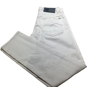 G-Star Raw 3301 Tapered Men's Jeans W30 L32 White Casual Denim - Picture 1 of 8