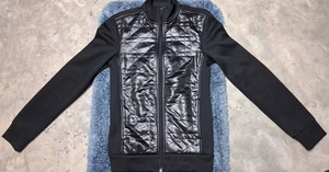 Men's Black Armani Exchange Padded Bomber Jacket Size XS - Picture 1 of 13