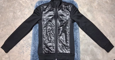 Men's Black Armani Exchange Padded Bomber Jacket Size XS - Image 1 of 4