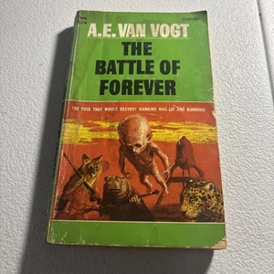 Vintage Sci Fi Paperback Book ACE 04860 A.E. Van Vogt The Battle of Forever  - Imagen 1 de 3