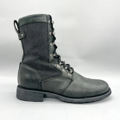 Durango Mujer 8.5M Drifter 8" Botas de Combate Zapatos Pizarra Cuero Militay Con Cordones Foto 1 de 4