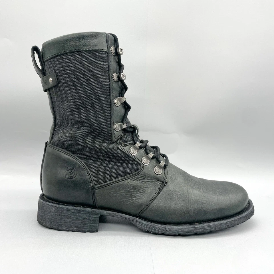 Durango Mujer 8.5M Drifter 8" Botas de Combate Zapatos Pizarra Cuero Militay Con Cordones Foto 1 de 4