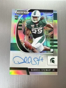 Darrell Stewart Jr 2020 Panini Prizm Draft Picks #249 Silver Prizm Auto MSU Rc - Picture 1 of 2