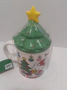 HELLO KITTY H HOLIDAY 18 oz. TAZA DE CERÁMICA CON TAPA DE ÁRBOL DE NAVIDAD. Nuevo con etiquetas - Imagen 1 de 5