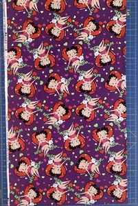 Betty Boop Pudgy On Hearts KFS, King Features Syndicate BTY Purple Background - Picture 1 of 5