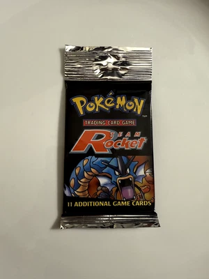 Pokémon Team Rocket Booster Pack Gyarados Obra de Arte Paquete Único (engarce largo) Foto 1 de 2
