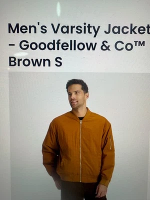 Chaqueta Universitaria Hombre - Goodfellow & Co Marrón PEQUEÑA Foto 1 de 3