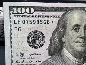 2009a $100 Federal Reserve STAR Note LF07598568* High Grade Replacement Note - Picture 1 of 3