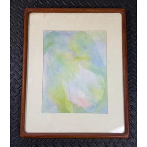 Handpainted One of a Kind Artwork Los Angeles with Wooden Frame & Hanging Wire - Picture 1 of 7