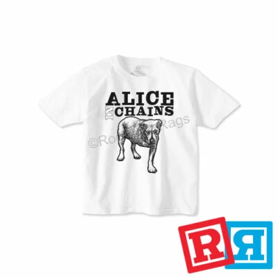 Camiseta Alice In Chains Trípode Niños Pequeños Algodón Crew Top Blanco Manga Corta Foto 1 de 4