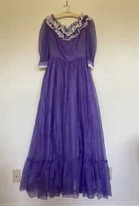 Vestido de fiesta vintage hecho por la Unión 13 púrpura colonial Southern Belle cosplay romántico - Imagen 1 de 12