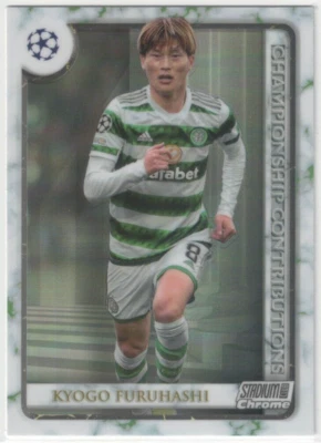 2022-23 Stadium Club Chrome Kyogo Furuhashi Championship Contributions #CC-KF - Image 1 of 2