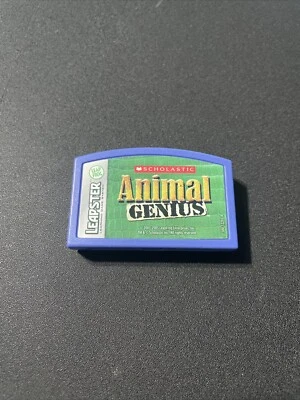 LeapFrog Leapster Animal Genius Scholastic Learning ~ Cartridge Only - Image 1 of 2
