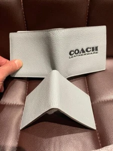 Coach Rare Leatherware 3 in 1 Bi-Fold Wallet Aqua Midnight FAST SHIP NIB C6698 - Picture 1 of 5