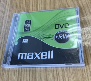 New x1 Maxell DVD+RW Disc / 4.7GB Rewritable - 4x Speed - Recordable Blank Disc - Afbeelding 1 van 1