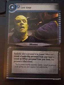 Star Trek CCG Captain's Log 10U11 último suspiro casi nuevo-como nuevo - Imagen 1 de 1
