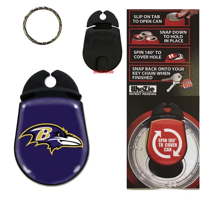NFL Baltimore Ravens 3-in-1 Soda Can Opener KeyChain Cover Official Licensed - Image 1 of 4