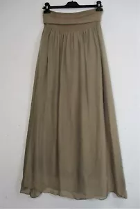 LAGENLOOK 100%  SILK   LINED  LONG SKIRT  15 COLOURS ONE SIZE FITS 12-16