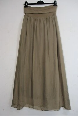 LADIES 30%  SILK 70% VISCOSE  LINED  LONG  SKIRT  ONE SIZE FITS 12-16 - Image 1 of 4