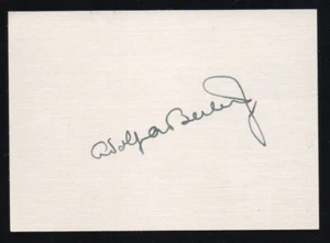 American lawyer Adolf Augustus Berle Jr. autographed card, Assist Sec of State - Picture 1 of 2