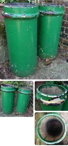 Vintage Reclaimed Chimney Pots Planters Garden Green Architectural Antiques Cover