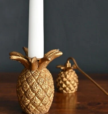 Add A Touch Of Indulgence To Your Home With This Exotic Gold Tone Candle Holder  - Image 1 of 3