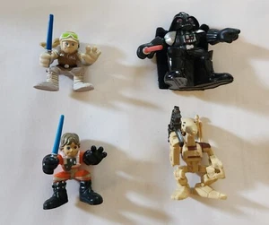 Lot 4 Playskool Heroes 2001 LFL Hasbro Star Wars Galactic 2.5" - Picture 1 of 3
