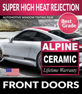ALPINE PRECUT FRONT DOORS WINDOW TINT FILM FOR NISSAN FRONTIER CREW 05-21 - Picture 1 of 1