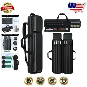Premium Padded Pool Cue Bag with Multi-Pocket – Ideal for Casual and Pro Players - Picture 1 of 9