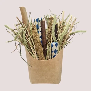 Fiber Fries - Natural nibble chew forage hay toy for rabbits and small animals - Picture 1 of 1