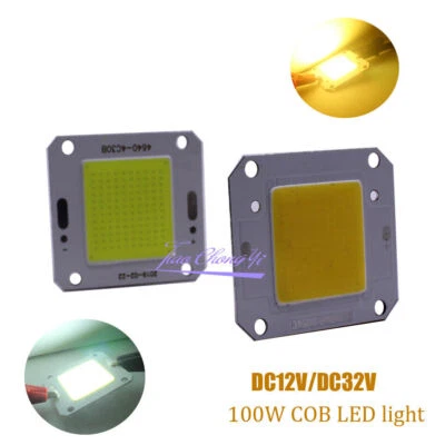 100W COB LED 40X46mm white warm white LED Chip Source for Flood Light 12V 32V - Image 1 of 4