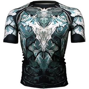 FX-317 ANGEL KNIGHT Skin Compression Base layer Rash guard T-shirt MMA - Picture 1 of 6