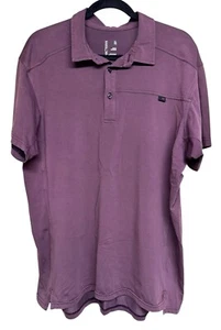 ARC'TERYX Captive Short Sleeve Golf Polo Shirt Burgundy Men’s Size XL - Picture 1 of 10