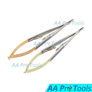 AA Pro: Soporte de aguja Castroviejo punta TC 14 cm recto y curvo quirúrgico 5,5" - Imagen 1 de 3