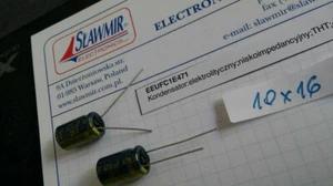 Panasonic 470uF 25V 10x16 FC condensador electrolítico EEUFC1E471 105C Lote-2 piezas - Imagen 1 de 3