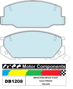 BRAKE PADS DB1208 TO SUIT Toyota TARAGO 1990-2000 - Picture 1 of 2