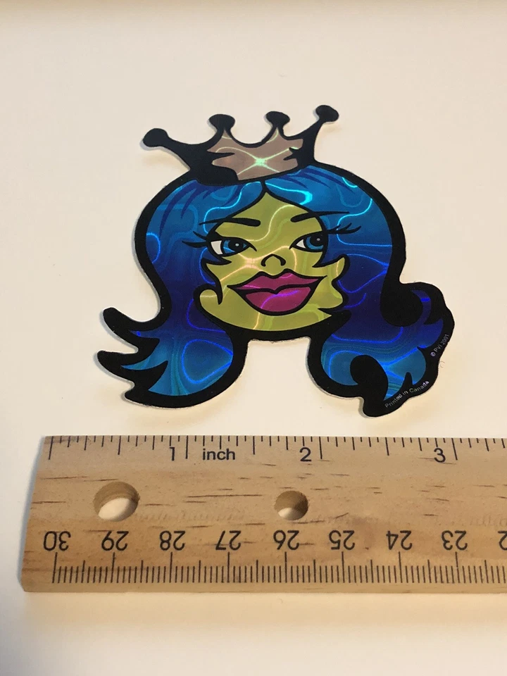 Vintage 2000s Vending Machine Sticker Decal Konica Smiley Face Emoji - Image 1 of 1