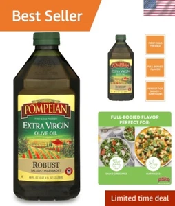 Pompeian Robust Extra Virgin Olive Oil, First Cold Pressed, 68 FL. OZ. - Picture 1 of 12