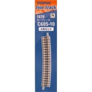 Tomix 1870 Curve Track C605-10(F) 4 pcs N Scale - Picture 1 of 2