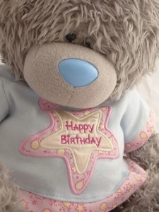 XL Tatty Teddy Bear-Me to You Bear 21" Happy Birthday T-Shirt Bär-Fab Zustand - Bild 1 von 6