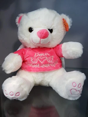Schutzengel Teddy Bär rosa Geburt Plüschtier Kuscheltier Tier Stofftier Geschenk - Bild 1 von 2