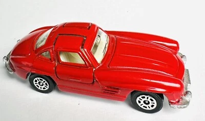 1980s Corgi Juniors Mercedes Benz 300 SL Gull Wing Doors 1/64 Scale Red - Image 1 of 4