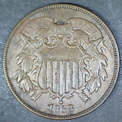 1868 VF Two-Cent Pieces Lot A - Image 1 of 2