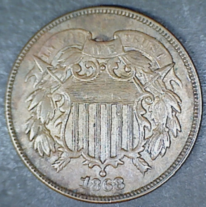 1868 VF Two-Cent Pieces Lot A - Image 1 of 2