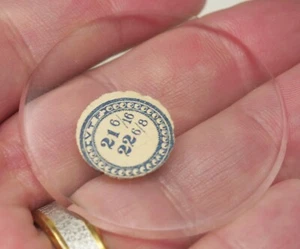 Vintage Pocket Watch Crystal VTF France 21 6/16 - 22 6/8 48.3mm Wide - Picture 1 of 1