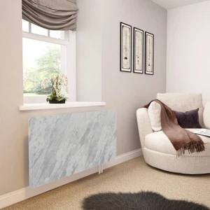 "13 - Italian Marble" Glass Radiator Cover - In Stone And Granite Effect - Picture 1 of 1